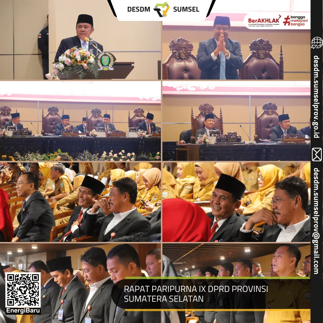Rapat Paripurna IX DPRD Prov. Sumsel