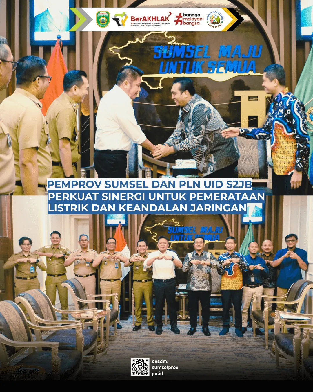 Pemprov Sumsel dan PLN UID S2JB Perkuat Sinergi untuk Pemerataan Listrik dan Keandalan Jaringan