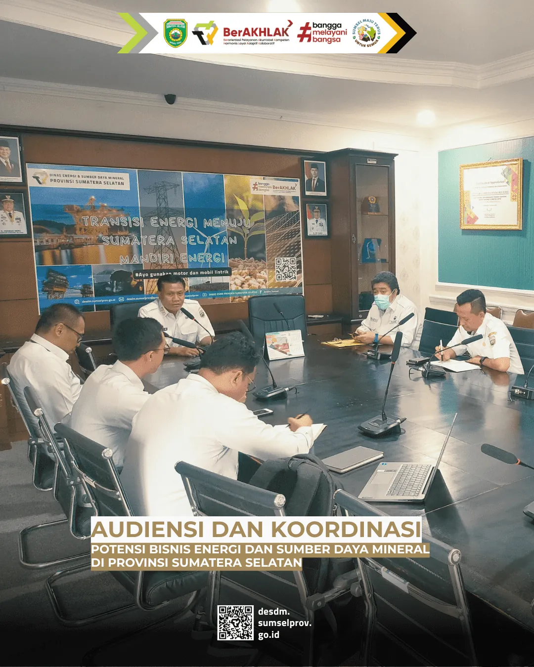 Audiensi dan Koordinasi Potensi Bisnis Energi dan Sumber Daya Mineral di Provinsi Sumatera Selatan