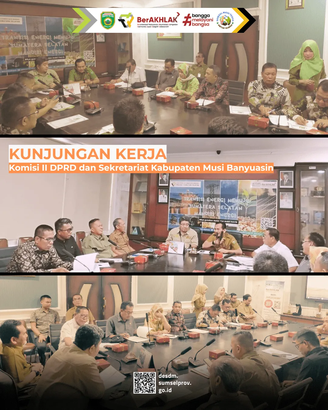 Kunjungan Kerja Komisi II DPRD dan Sekretariat Kabupaten Musi Banyuasin