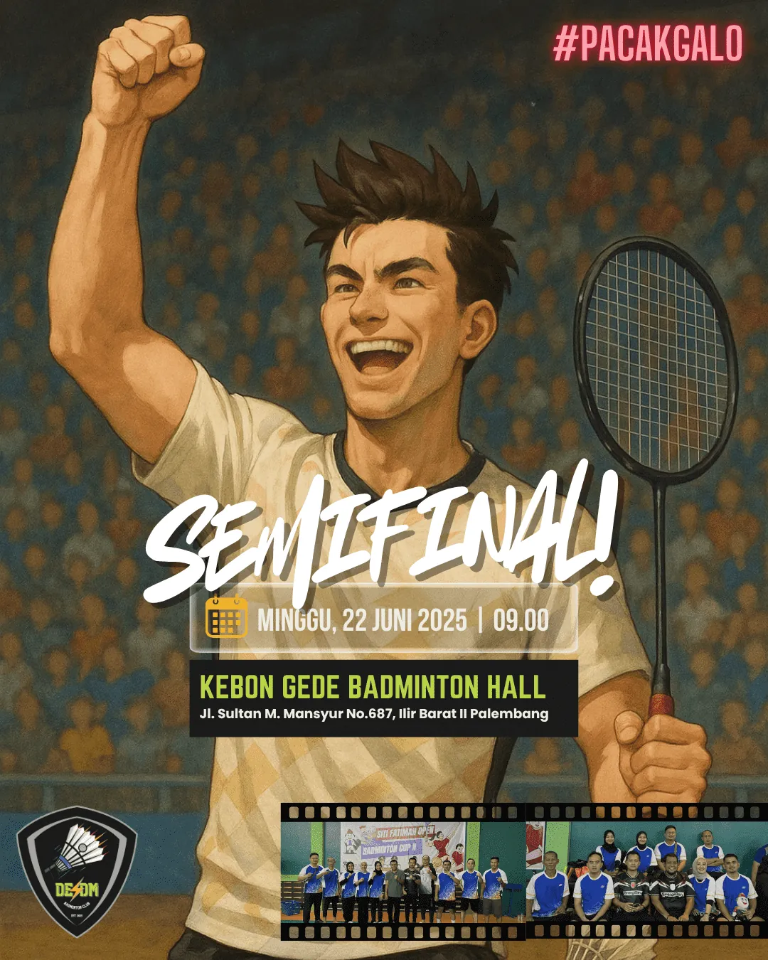 DESDM Badminton Club Lolos ke Semifinal Siti Fatimah Open II